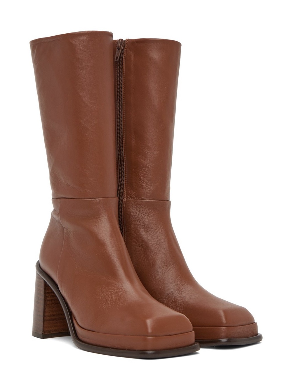 Miista Women's Abril Cork Leather
Boots Size 8 NIB